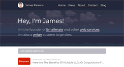 Desktop Screenshot of jamesparsons.com